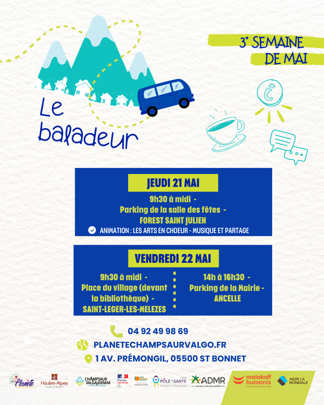Liste des passages